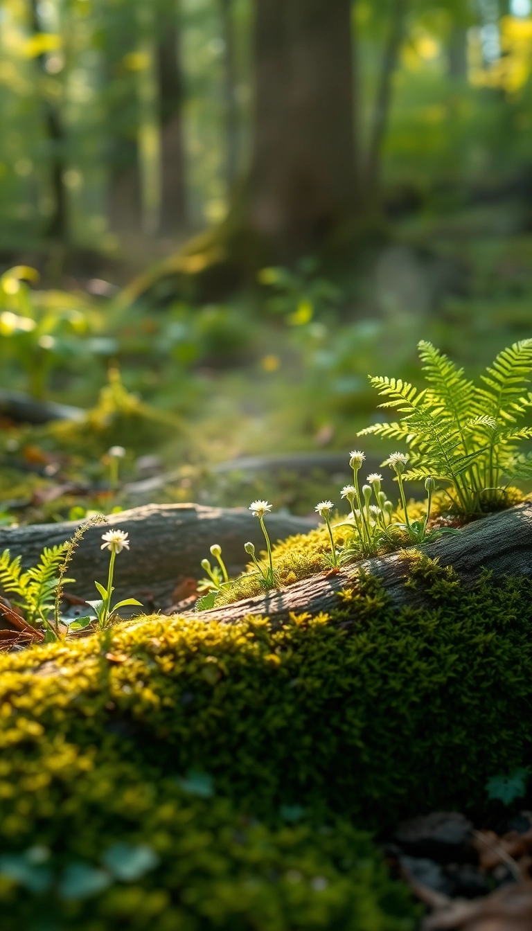 Best AI Spring Forest Floor Phone Sophisticated Background